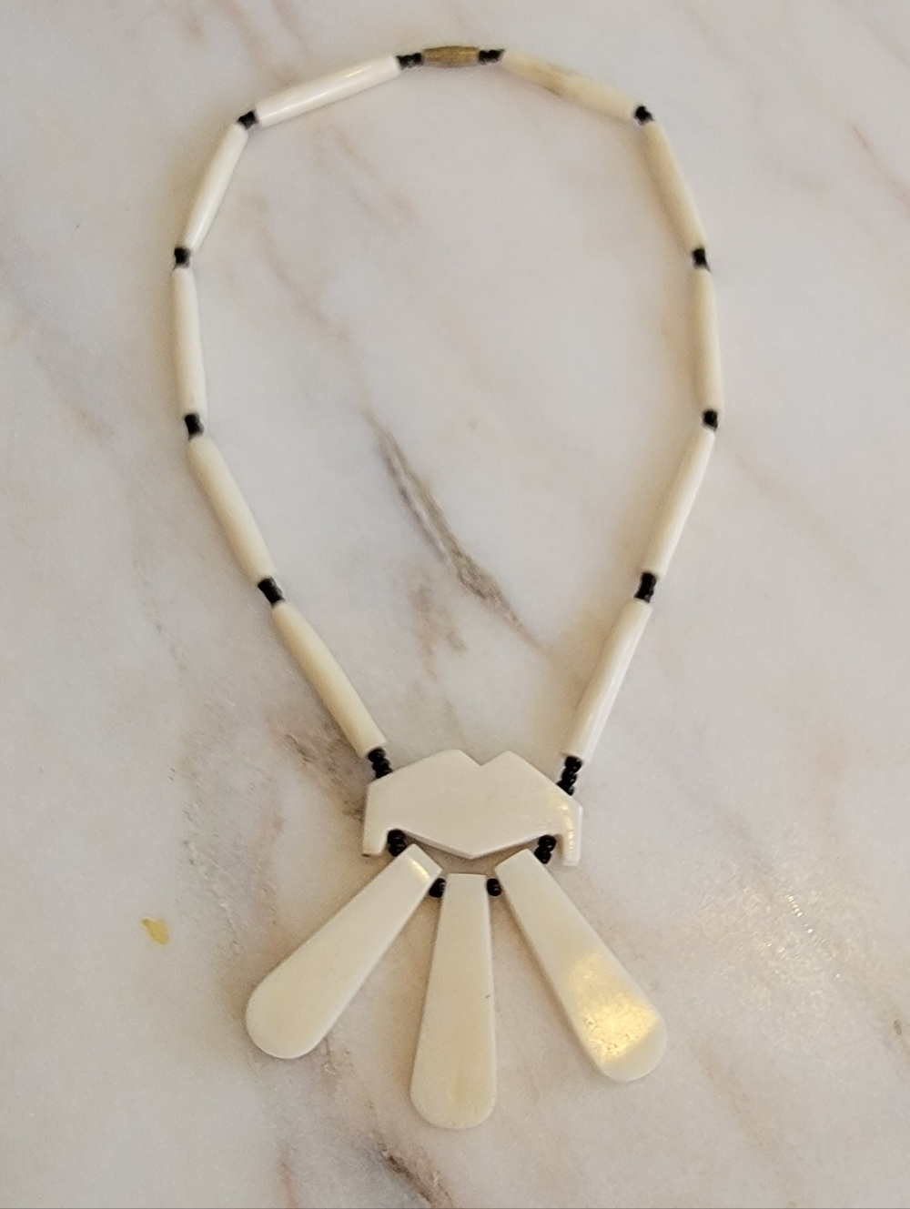 White Statement Necklace